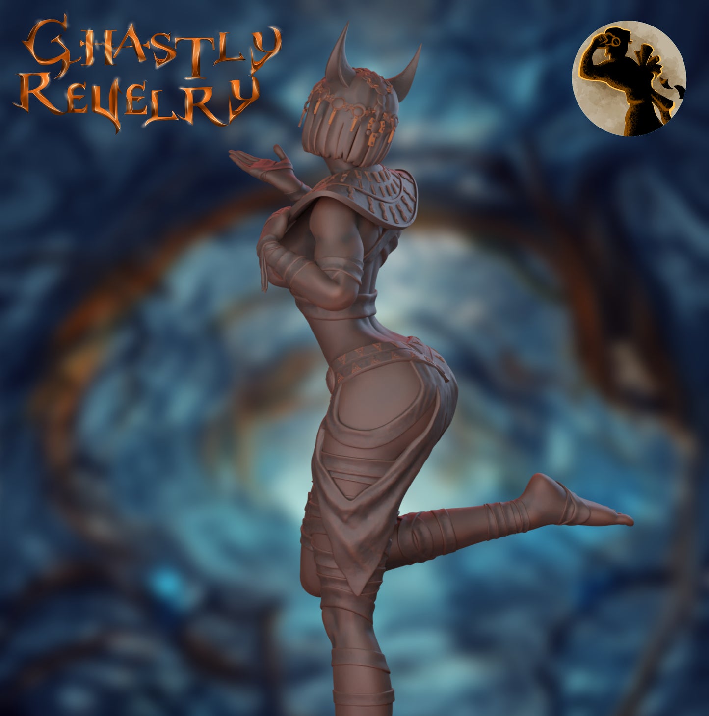Anat the Undead Empress | 75mm Scale | The Printer's Apprentice