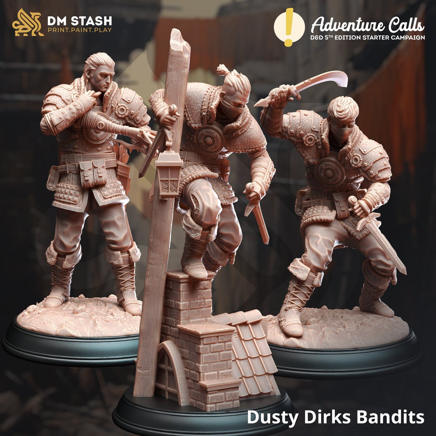 Dusty Dirks Bandits | 32mm / 75mm Scale | DM Stash