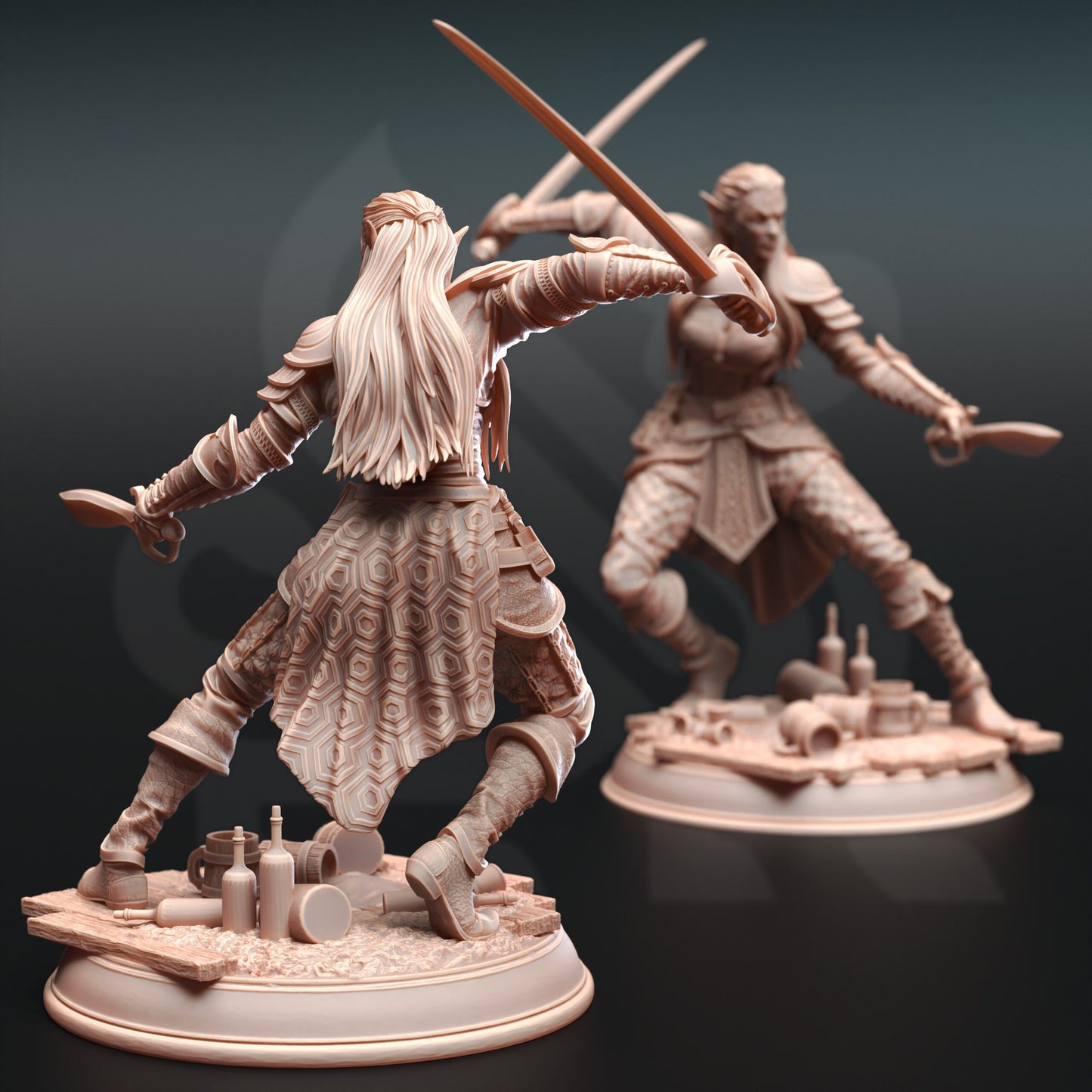 Hali Brookes - Water Elemental Rogue | 32mm / 75mm Scale | DM Stash