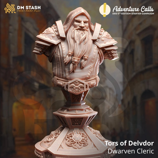 Tors of Delvdor - Dwarven Cleric | Bust | DM Stash