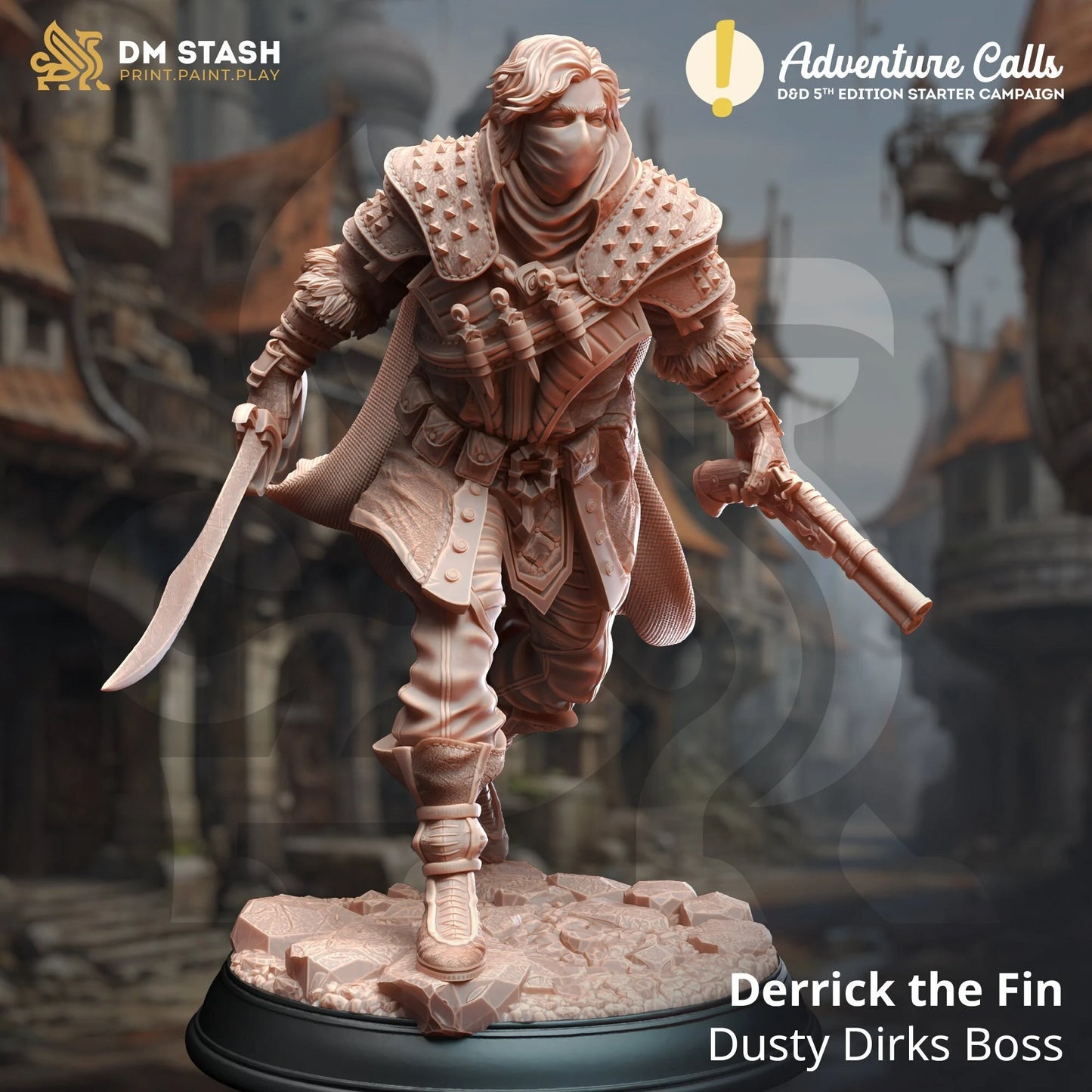 Derrick the Fin - Dusty Dirks Boss | 32mm / 75mm Scale | DM Stash