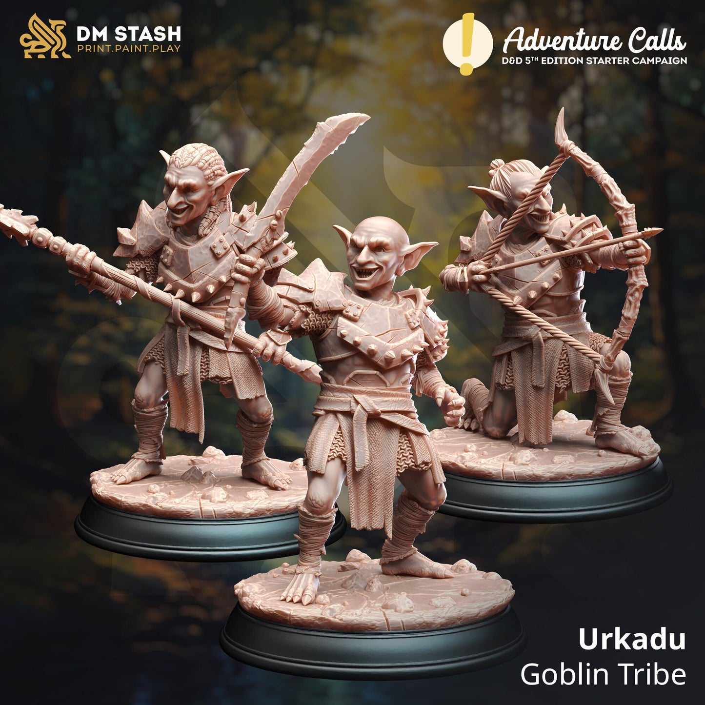 Urkadu Goblin Tribe | 32mm / 75mm Scale | DM Stash
