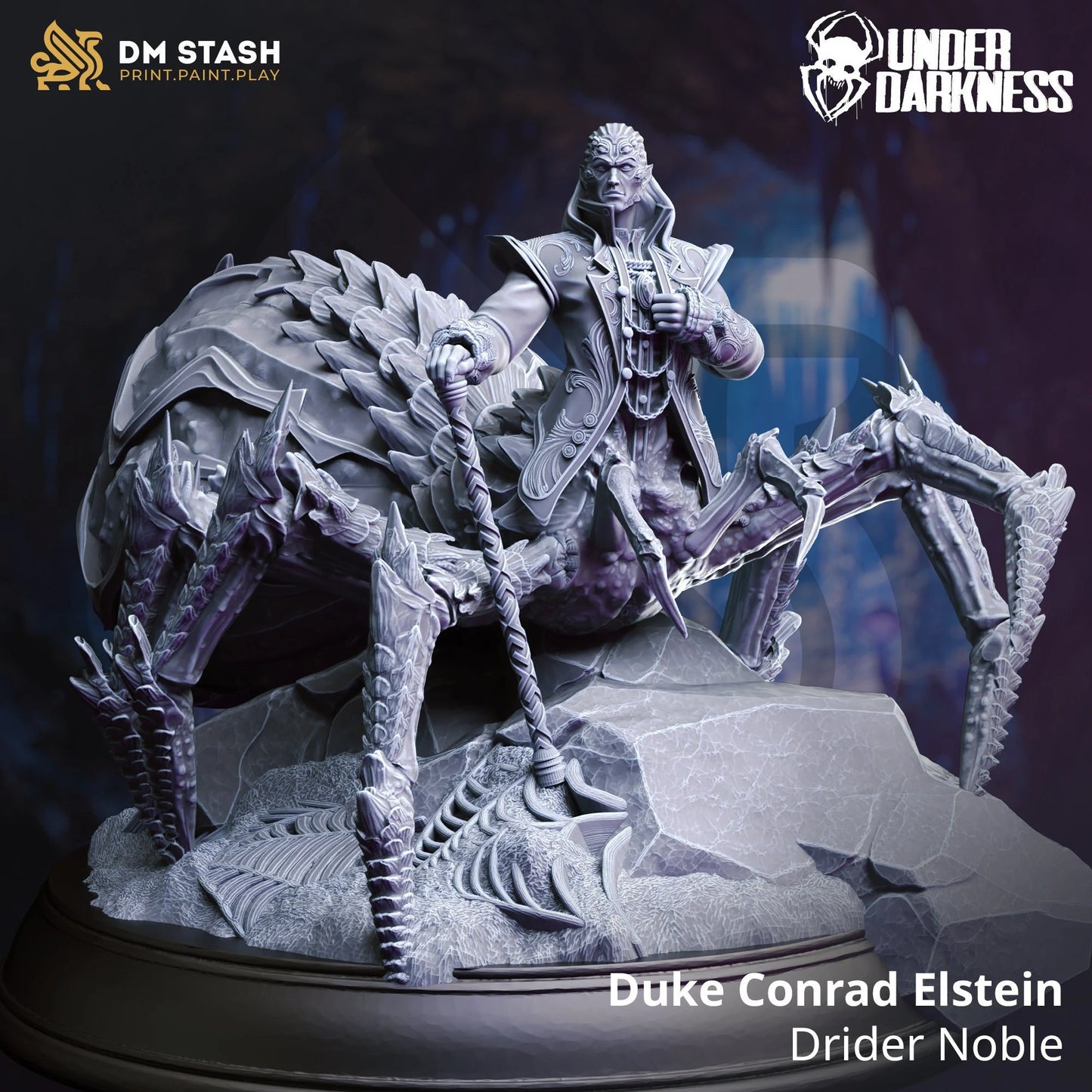 Duke Conrad Elstein - Drider Noble | 32mm Scale | DM Stash
