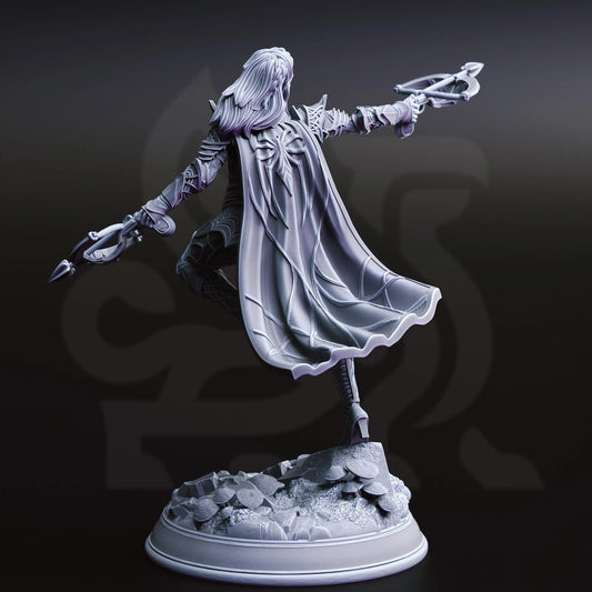 Vakara N'thara - Drow Assassin | 32mm / 75mm Scale | DM Stash