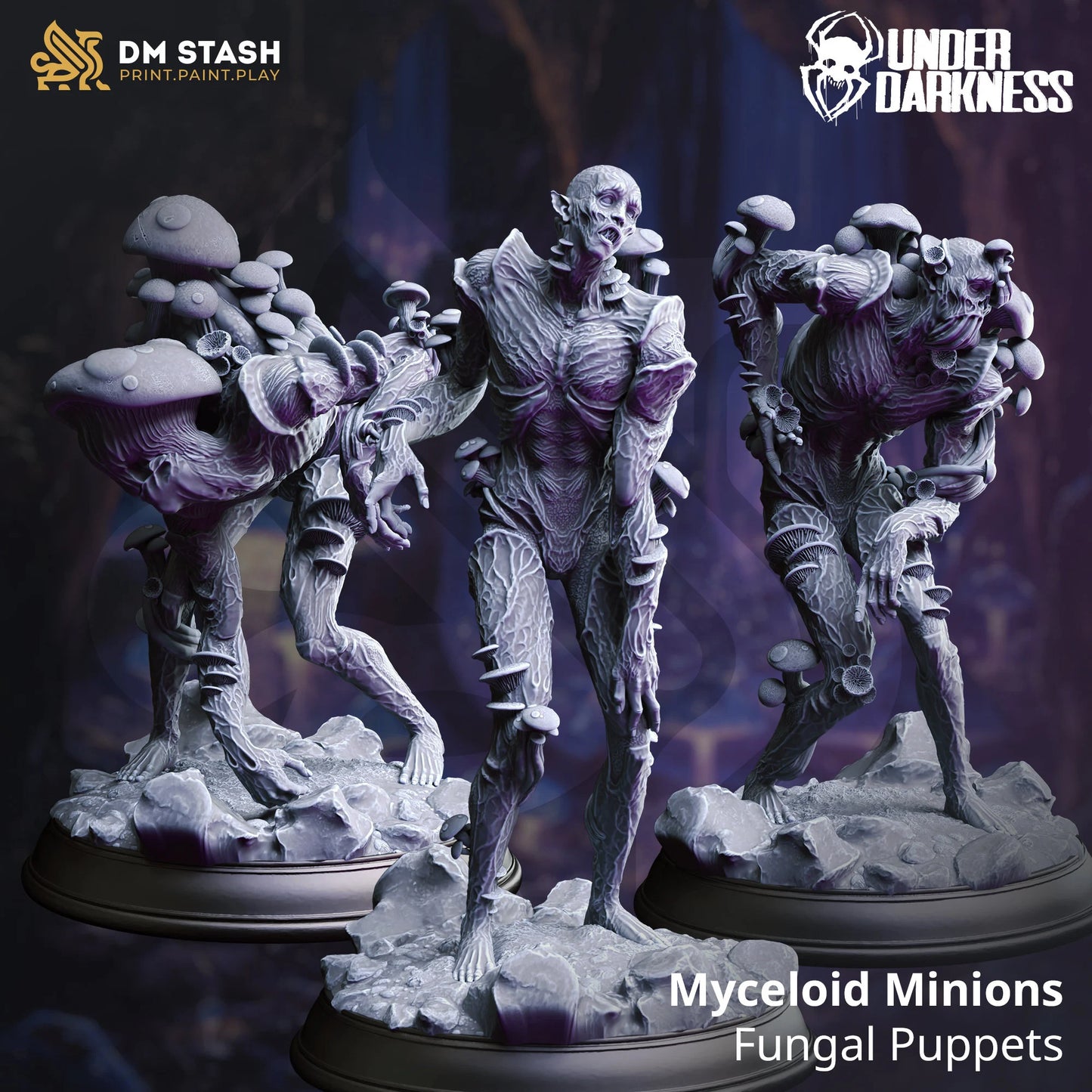 Myceloid Minions - Fungal Puppets | 32mm / 75mm Scale | DM Stash