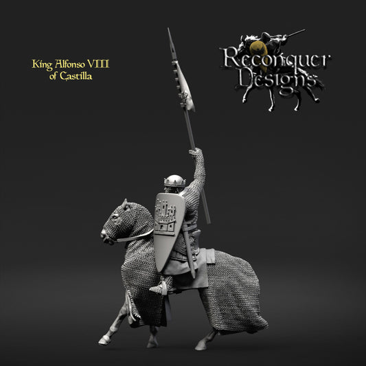 King Alfonso VIII of Castilla | 28mm Scale | Reconquer Designs