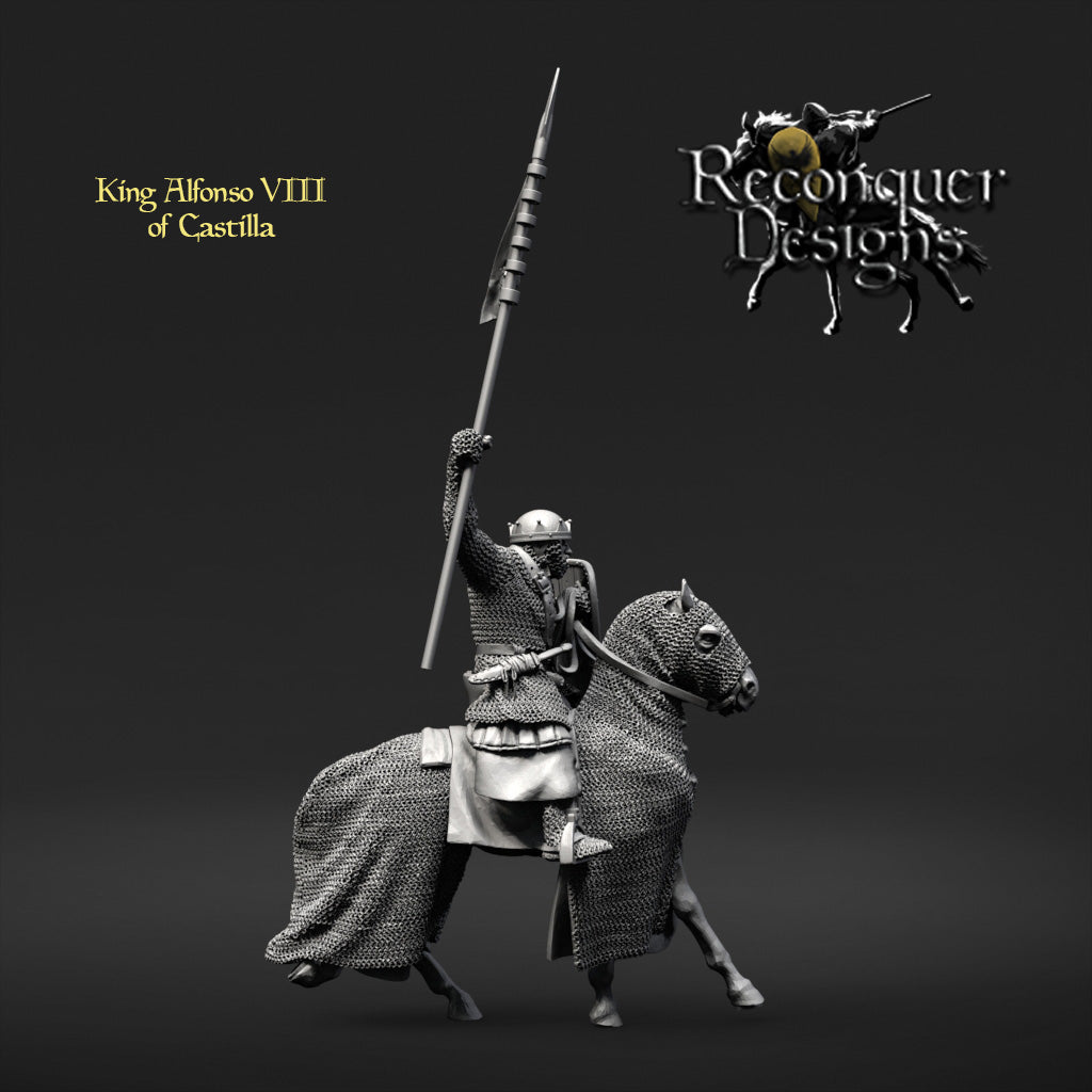 King Alfonso VIII of Castilla | 28mm Scale | Reconquer Designs