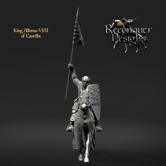 King Alfonso VIII of Castilla | 28mm Scale | Reconquer Designs