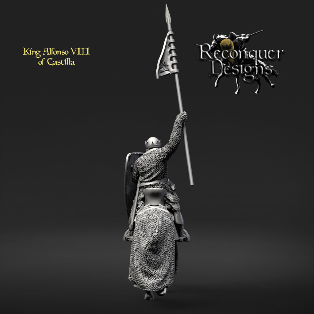 King Alfonso VIII of Castilla | 28mm Scale | Reconquer Designs