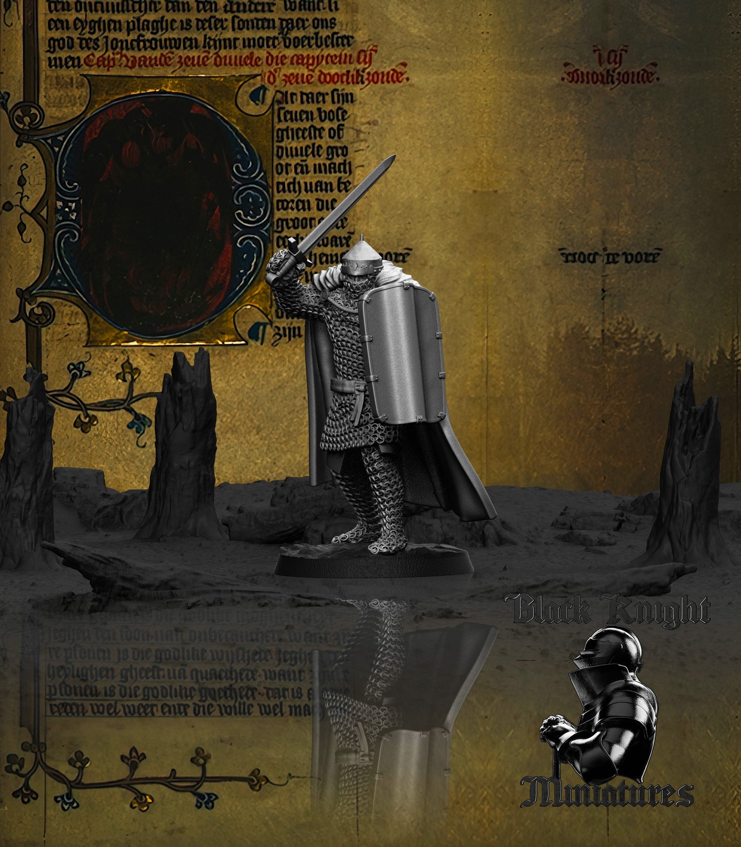 13th Century Lithuanian Warriors Command Group | 28mm Scale | Black Knight Miniatures