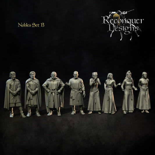 12th - 13th Century Nobles Set "B" | 28mm Scale | Reconquer Designs
