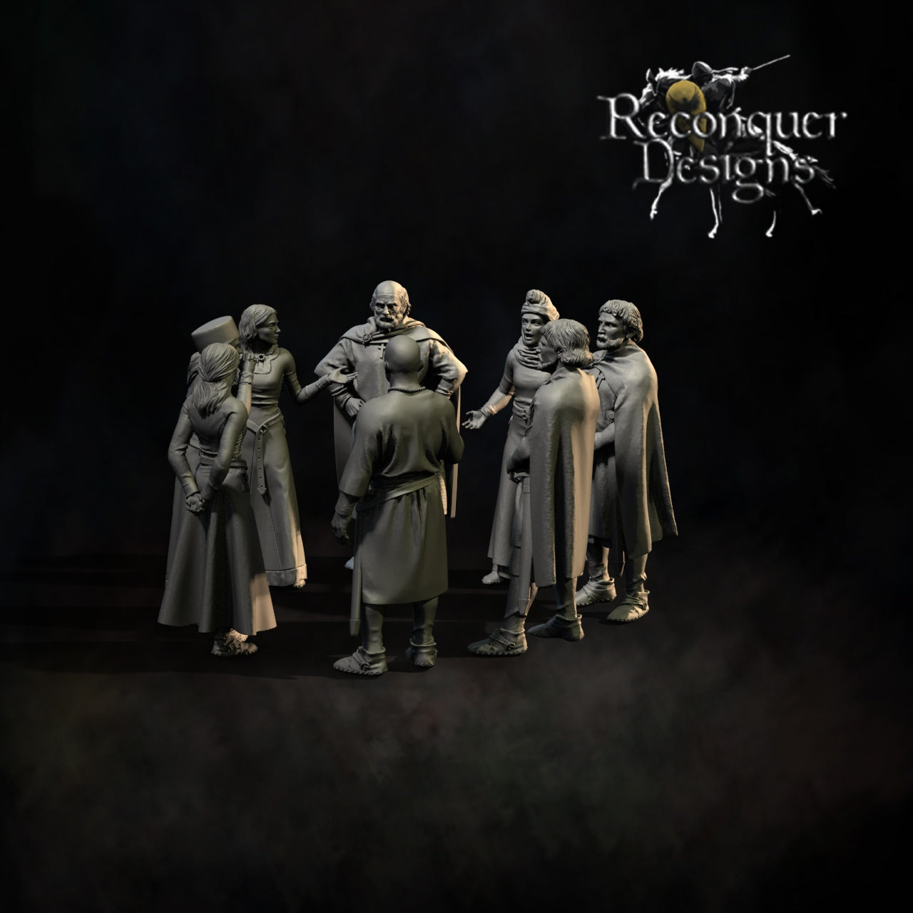 12th - 13th Century Nobles Set "B" | 28mm Scale | Reconquer Designs