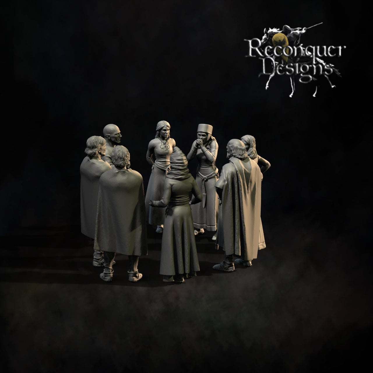 12th - 13th Century Nobles Set "B" | 28mm Scale | Reconquer Designs