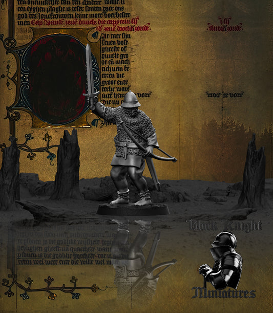 13th Century Prussian Archers Command Group | 28mm Scale | Black Knight Miniatures