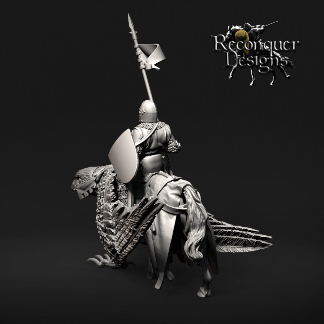 Duke on Hippogriff | 28mm Scale | Reconquer Designs