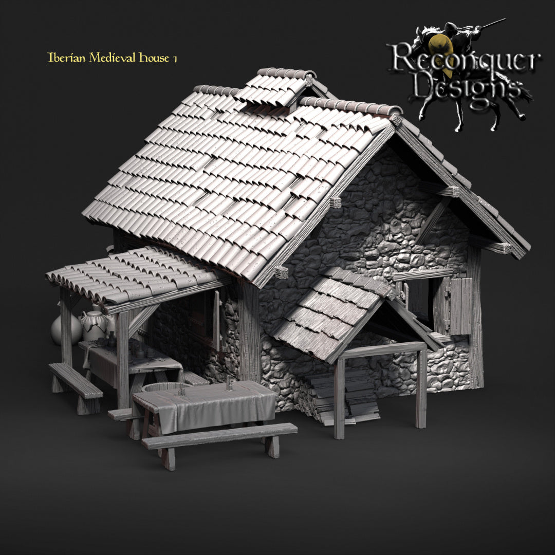 Iberian Medieval House 1 | 28mm Scale | Reconquer Designs