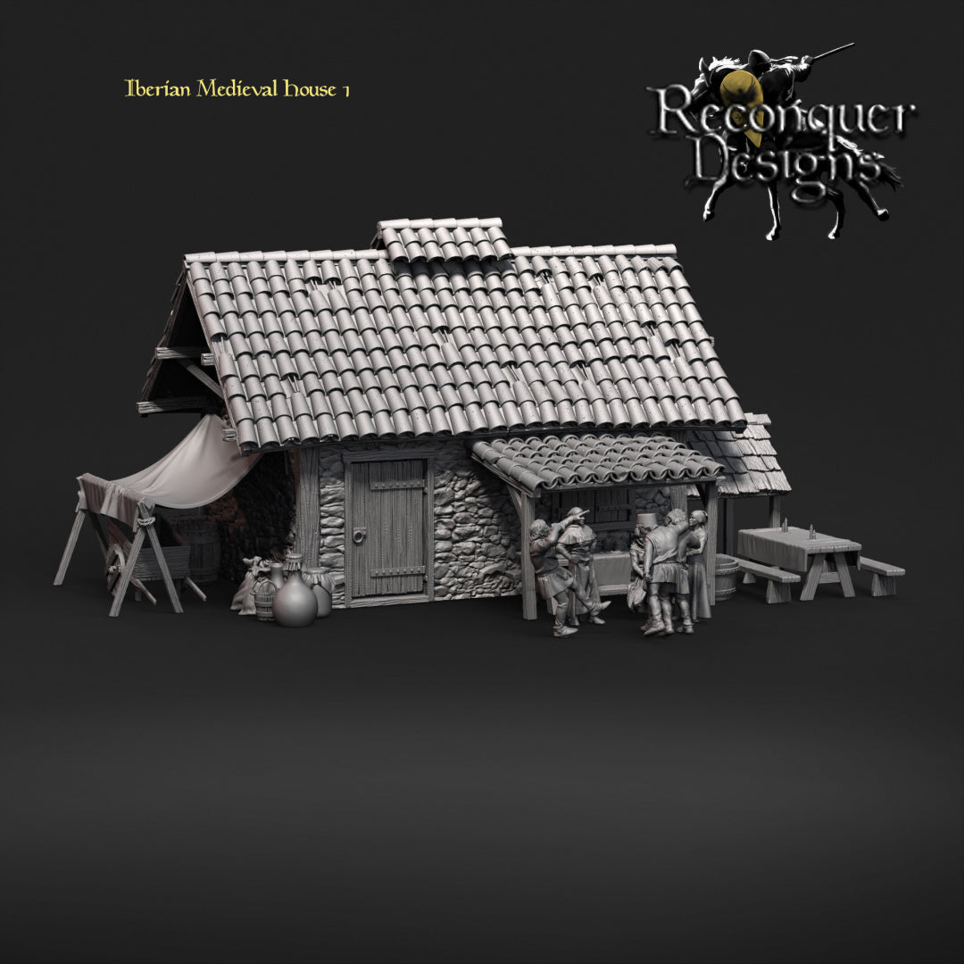 Iberian Medieval House 1 | 28mm Scale | Reconquer Designs