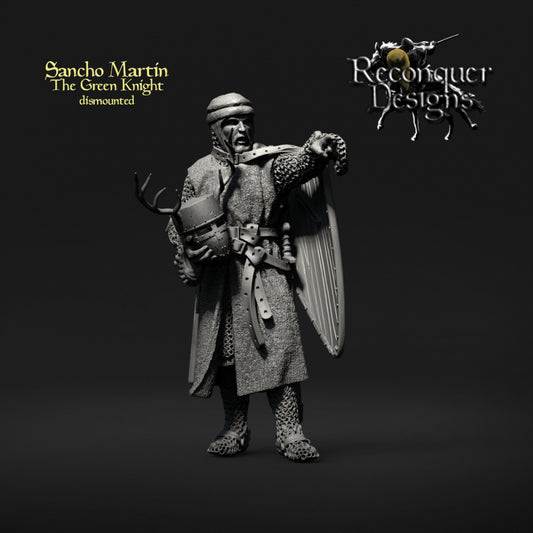 Sancho Martin, The Green Knight - Dismounted | 28mm Scale | Reconquer Designs