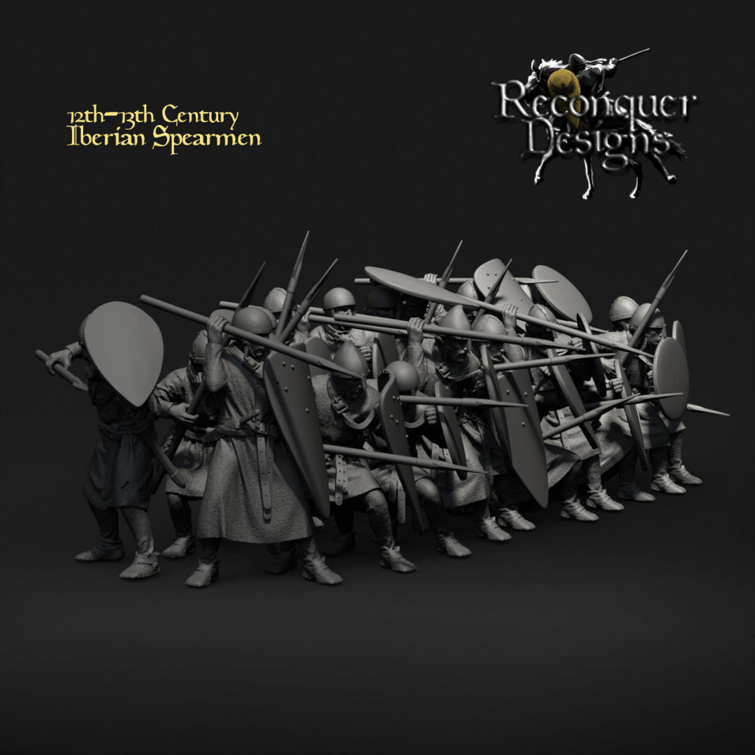 12th - 13th Century Iberian Spearmen | 28mm Scale | Reconquer Designs