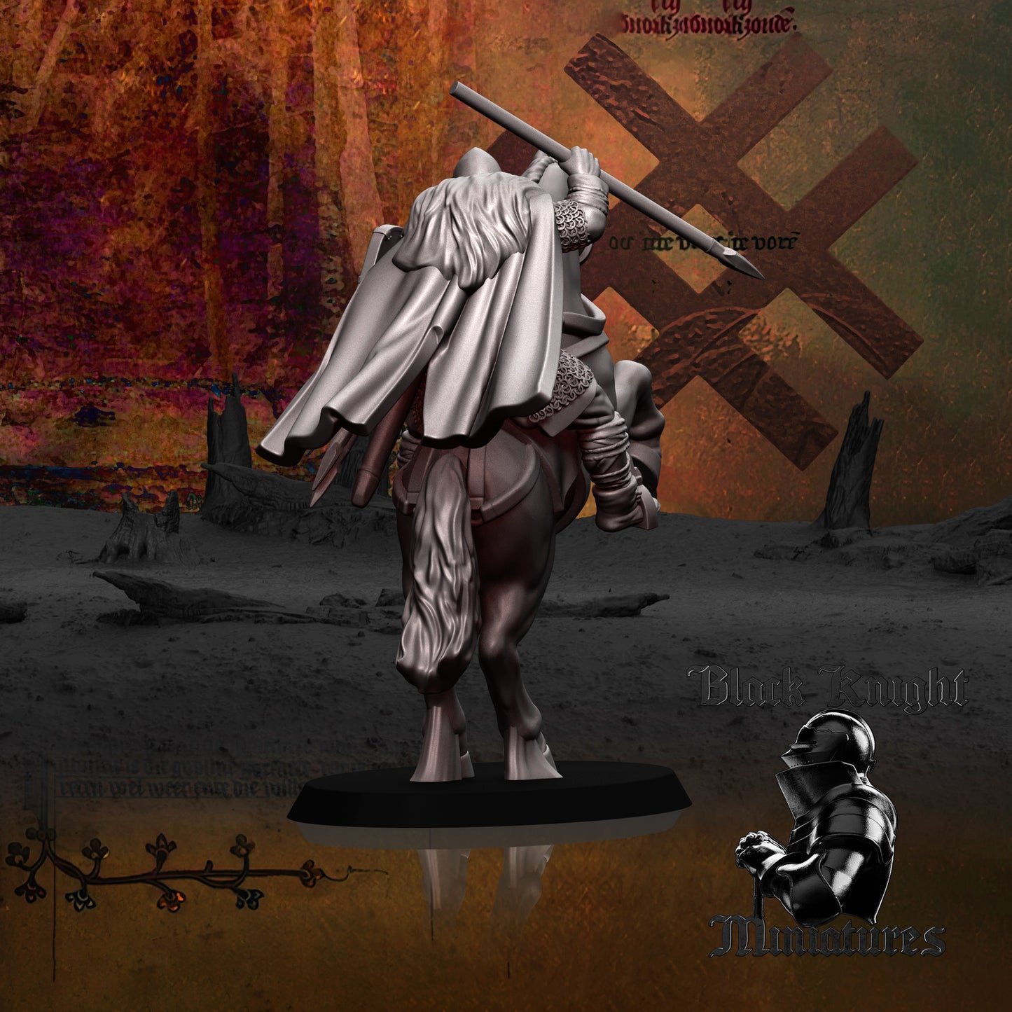 13th Century Mounted Baltic Warlord | 28mm Scale | Black Knight Miniatures