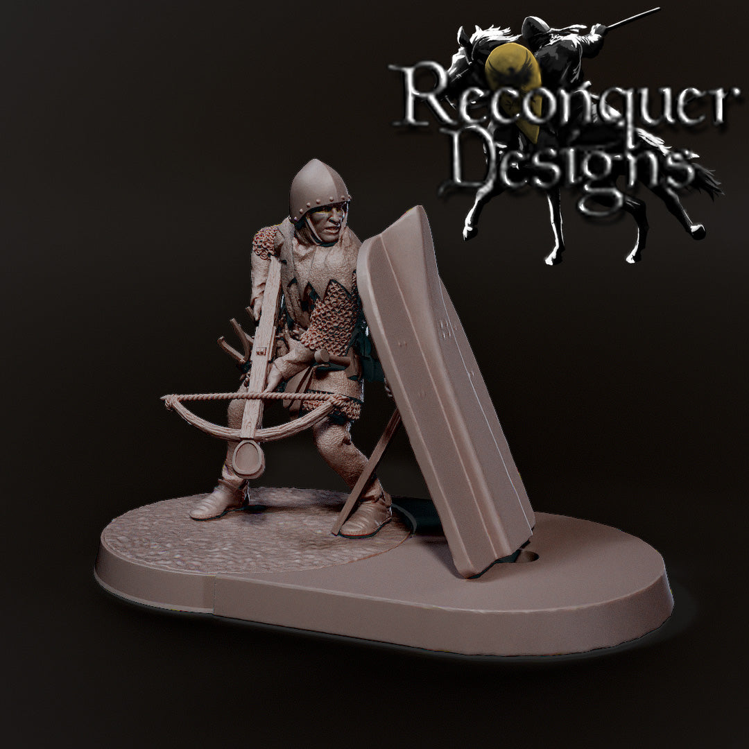 14th - 15th Century Heavy Crossbowmen | 28mm Scale | Reconquer Designs