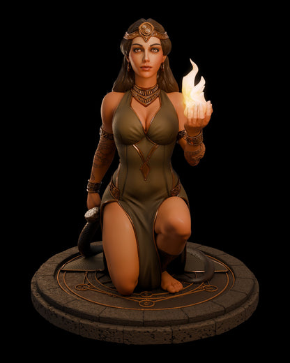 Serpent Priestess Lyra | 35mm / 75mm | Hold My Miniatures