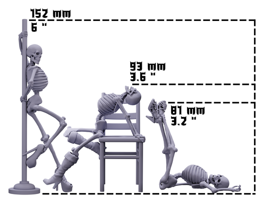 Sexy Skellies | 1:12 Scale | Atlas 3DSS