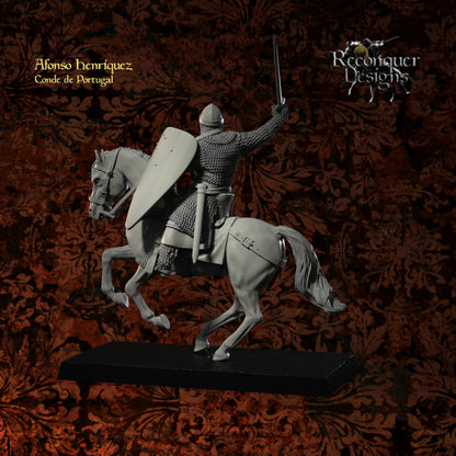 Mounted Afonso Henriques as Count, and then King of Portugal | 28mm Scale | Reconquer Designs