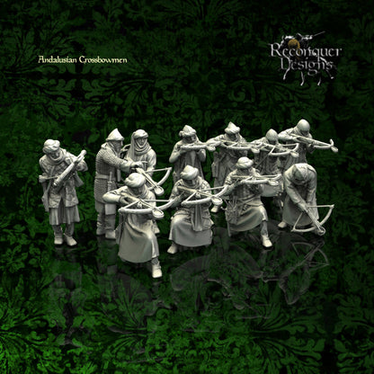 Andalusian Crossbowmen | 28mm Scale | Reconquer Designs