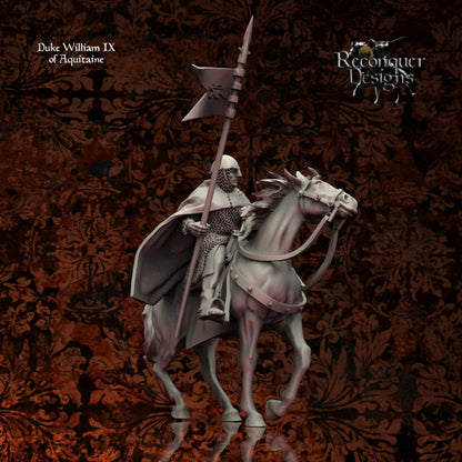 Duke William IX of Aquitaine | 28mm Scale | Reconquer Designs