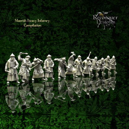 Moorish Heavy Infantry Compilation | 28mm Scale | Reconquer Designs