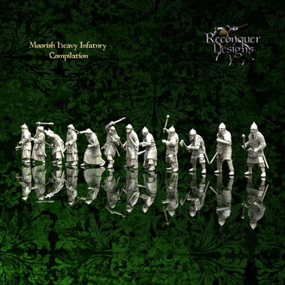 Moorish Heavy Infantry Compilation | 28mm Scale | Reconquer Designs