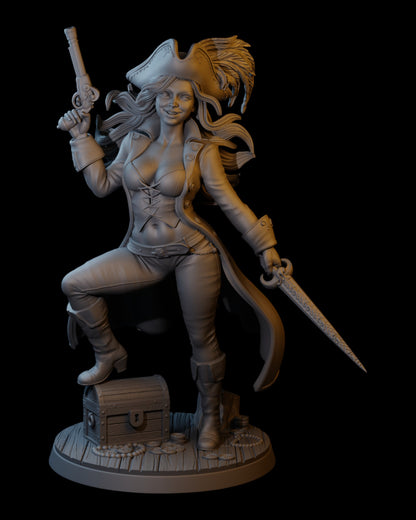 Captain Seraphine | 35mm / 75mm | Hold My Miniatures