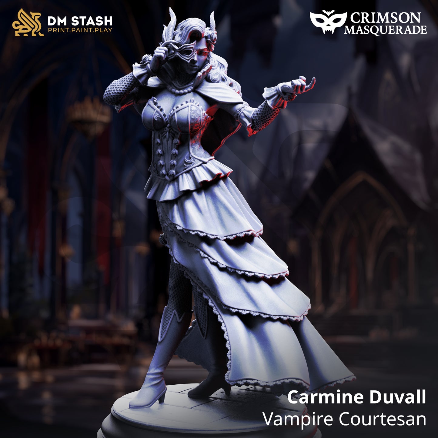 Carmine Duvall - Vampire Courtesan | 32mm / 75mm Scale | DM Stash