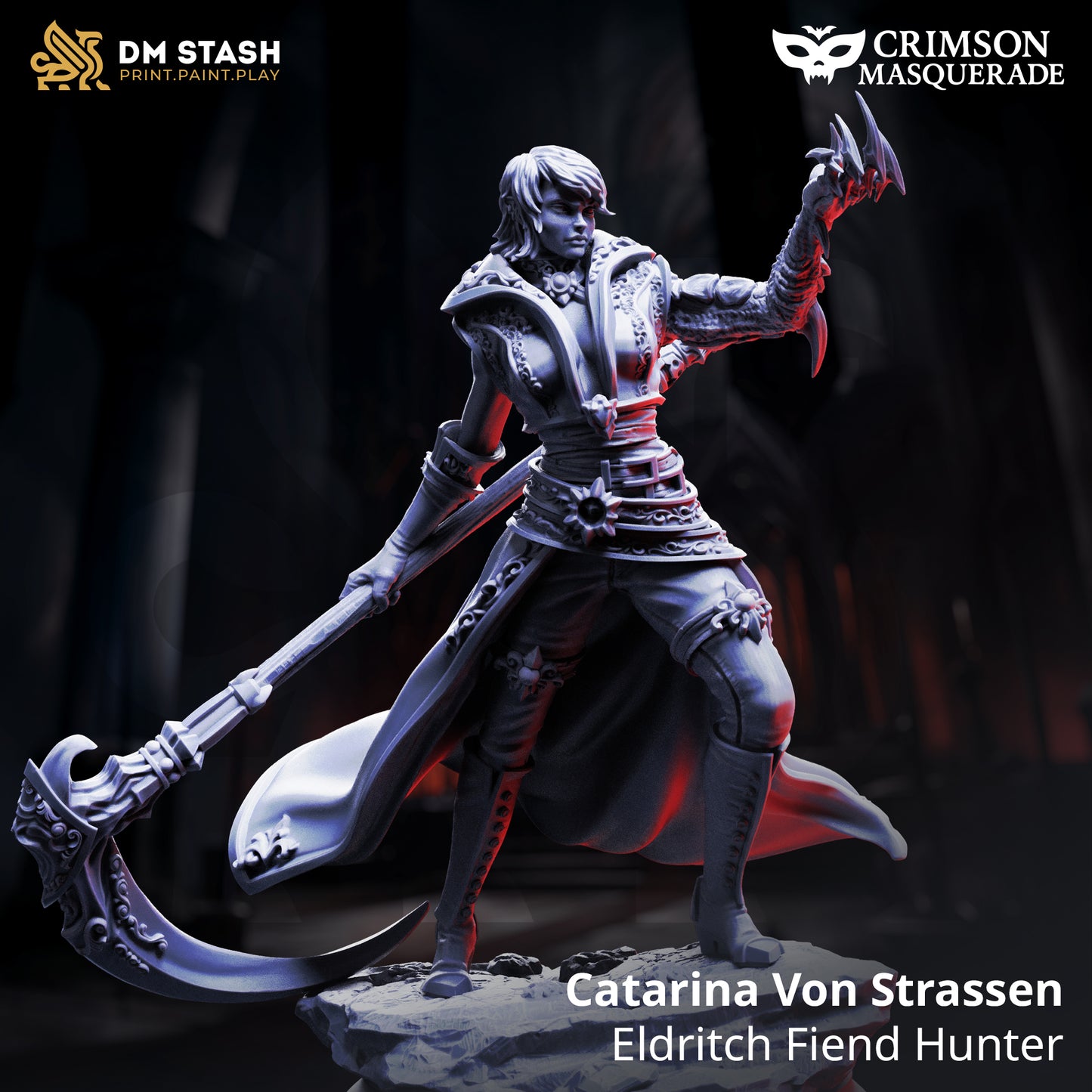 Catarina Von Strassen - Eldritch Fiend Hunter | 32mm / 75mm Scale | DM Stash