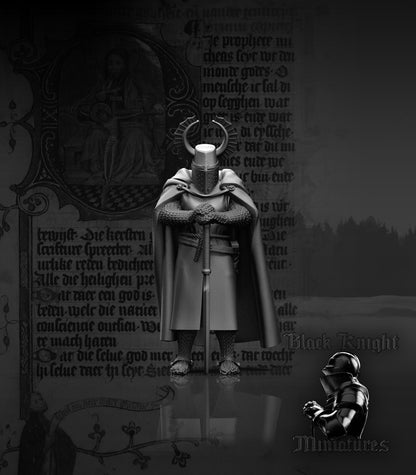 13th Century Teutonic Commander | 28mm Scale | Black Knight Miniatures