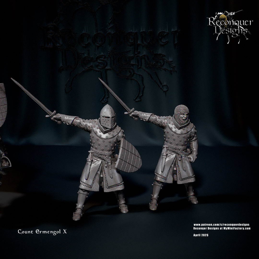 Count Ermengol X | 28mm Scale | Reconquer Designs