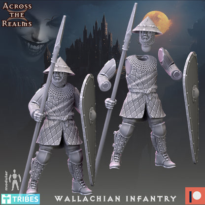 Wallachian Infantry | Multi-Part / Modular | 32mm Scale | Across the Realms