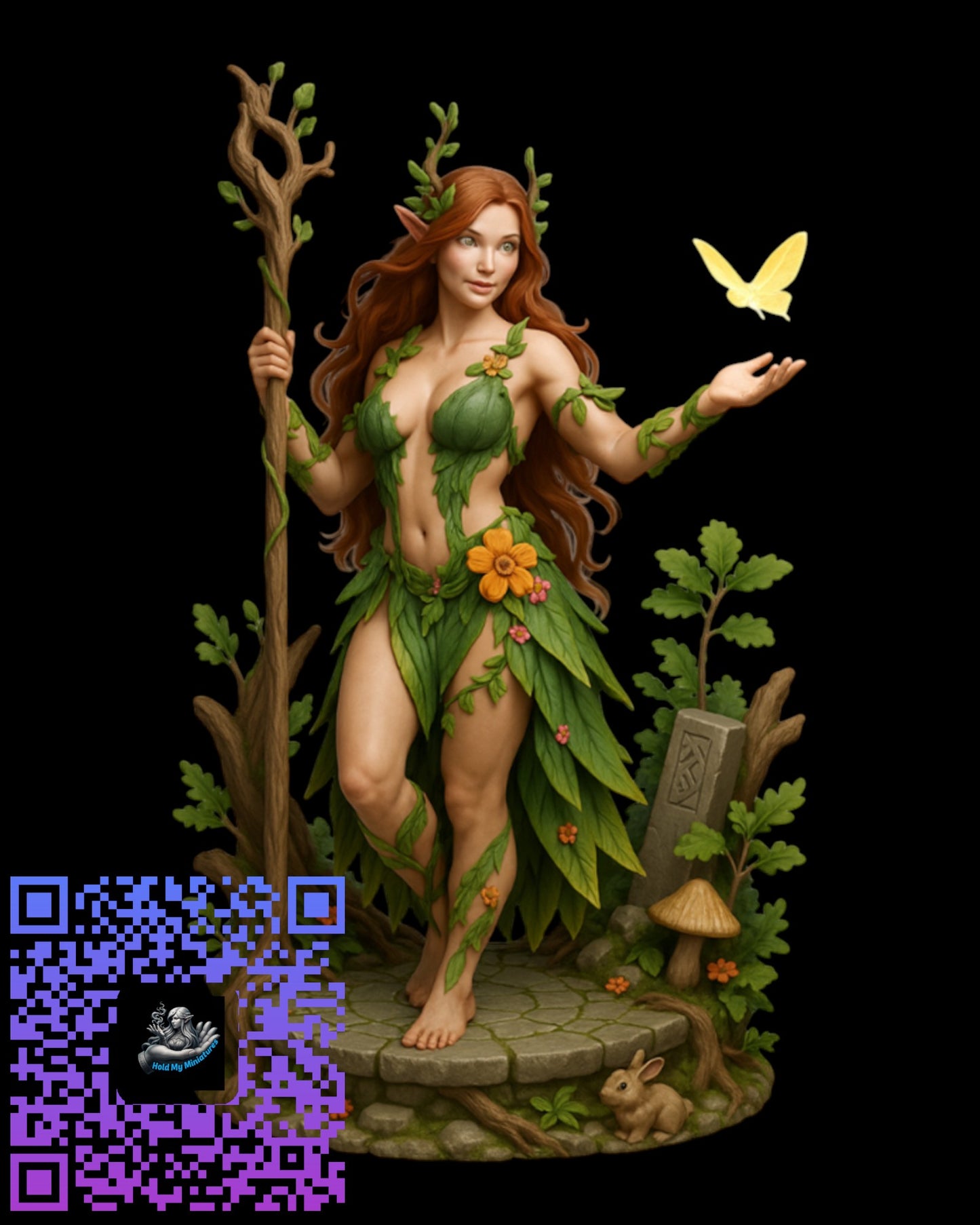 Dryad Druid | 35mm / 75mm | Hold My Miniatures