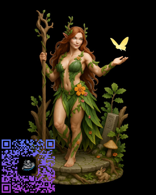 Dryad Druid | 35mm / 75mm | Hold My Miniatures