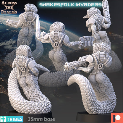 Snakesfolk Invaders  | 32mm Scale | Across the Realms