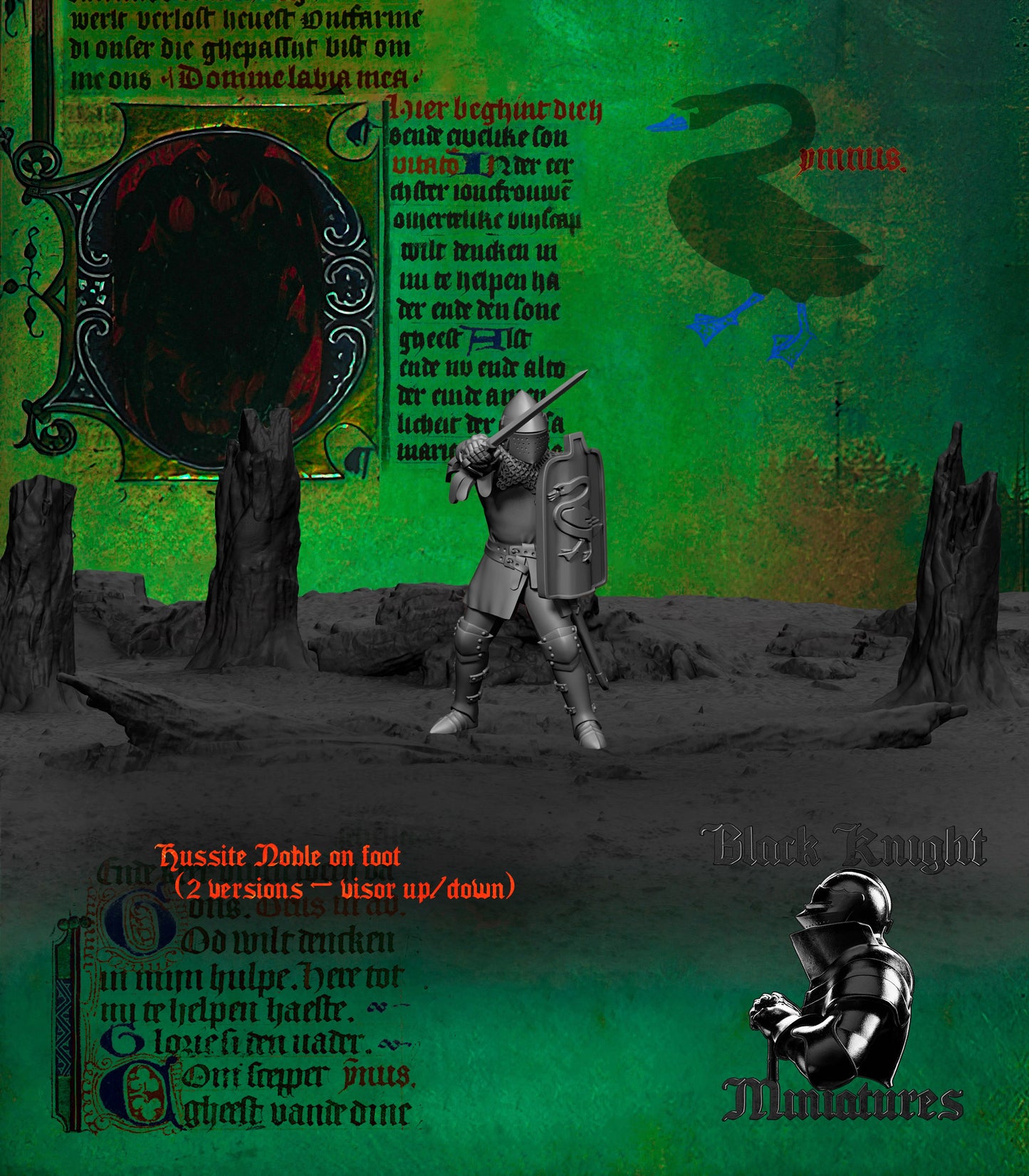 15th Century Hussite Noble | 28mm Scale | Black Knight Miniatures