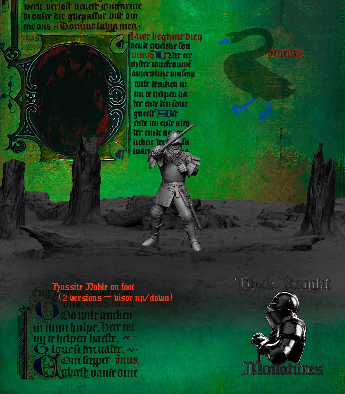 15th Century Hussite Noble | 28mm Scale | Black Knight Miniatures