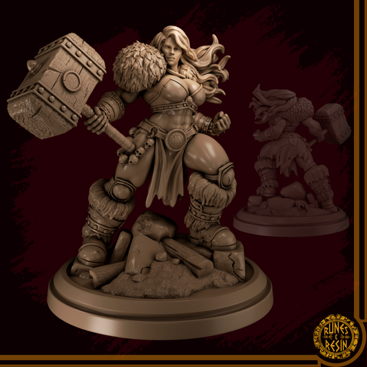 Gloria Bjorn | 75mm Scale | Runes & Resin