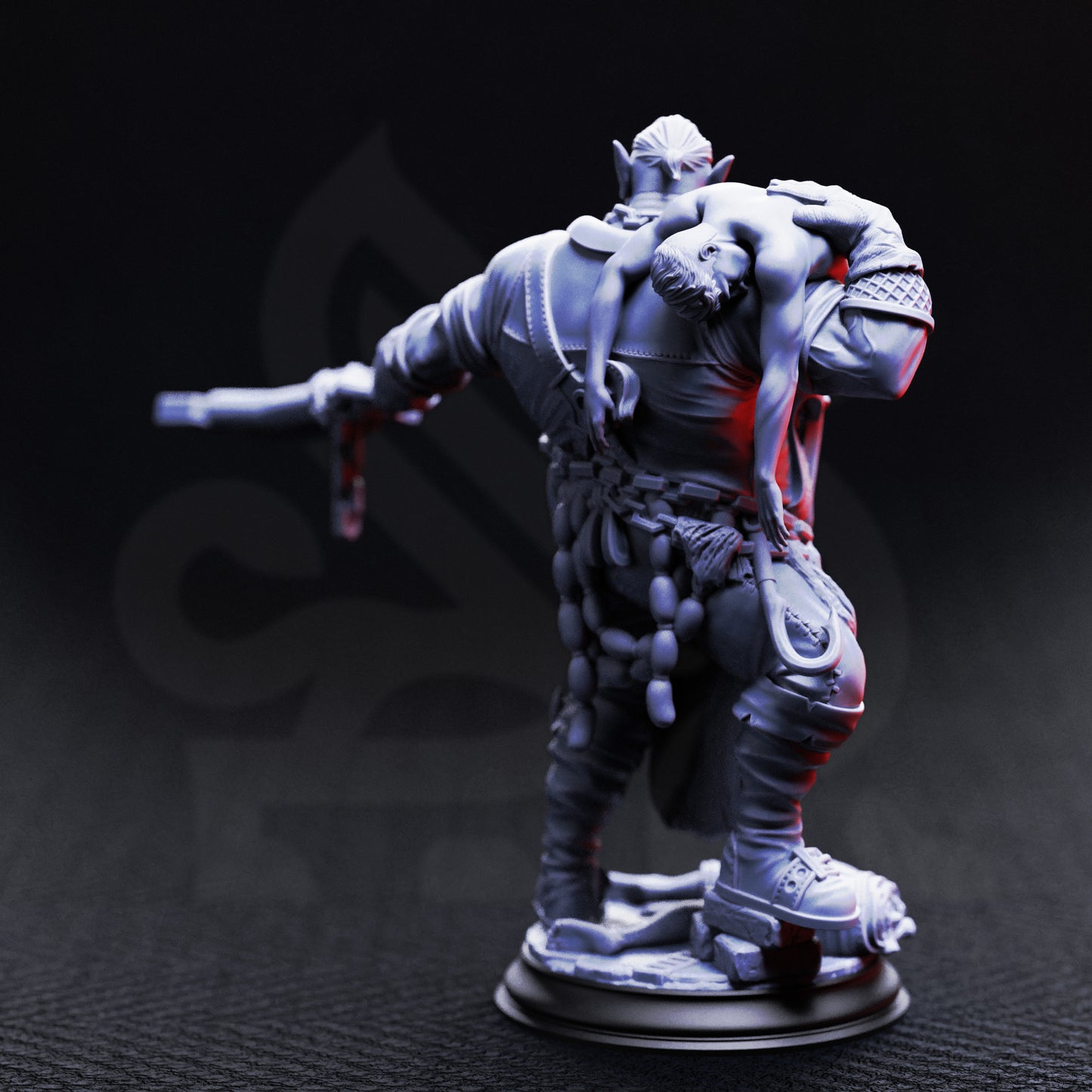 Gunthrak Destraz - Half-Orc Vampiric Chef | 32mm / 75mm Scale | DM Stash