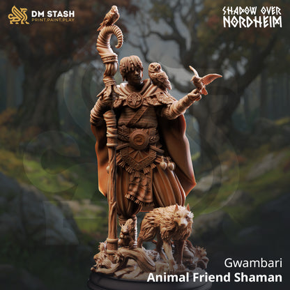 Gwambari - Animal Friend Shaman | 32mm / 75mm Scale | DM Stash