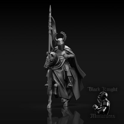 13th Century Hermann von Salza - Grandmaster of the Teutonic Order | 28mm Scale | Black Knight Miniatures