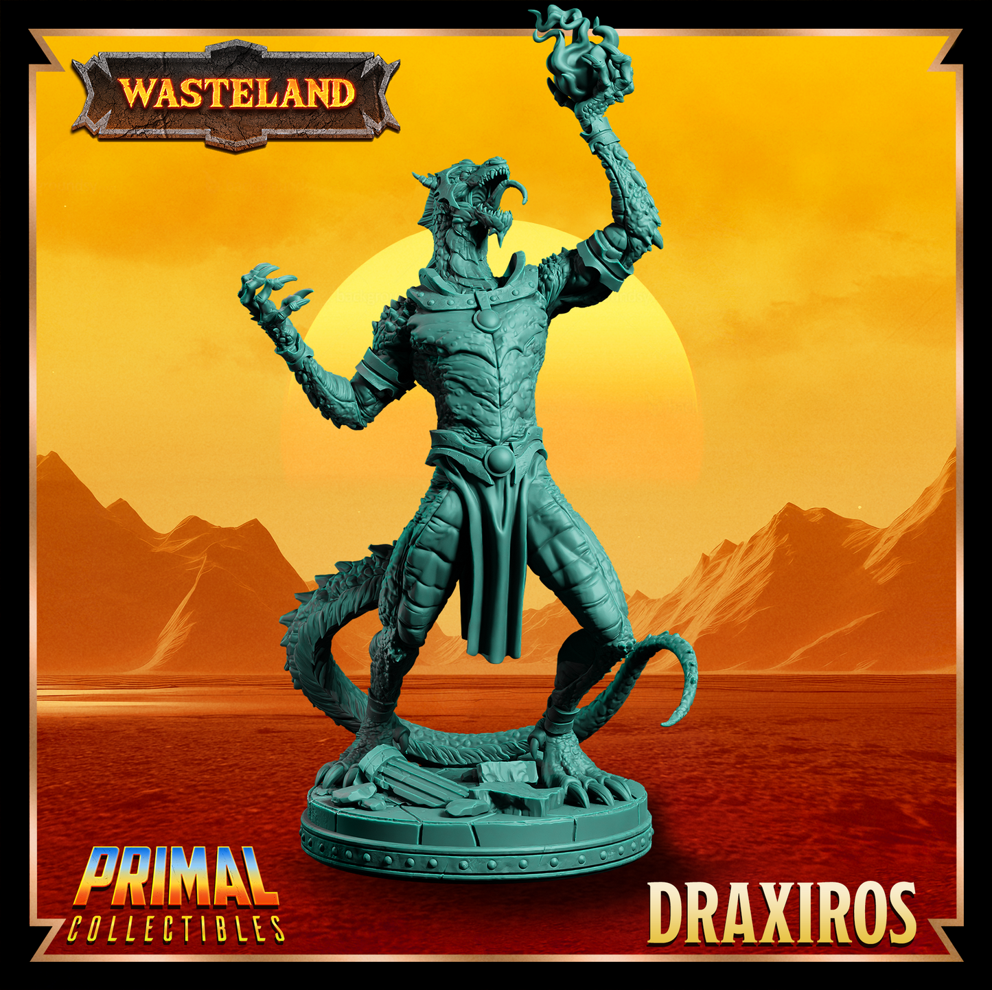 Draxiros - Sorcerer King | 32mm / 75mm Scale | PRIMAL Collectibles
