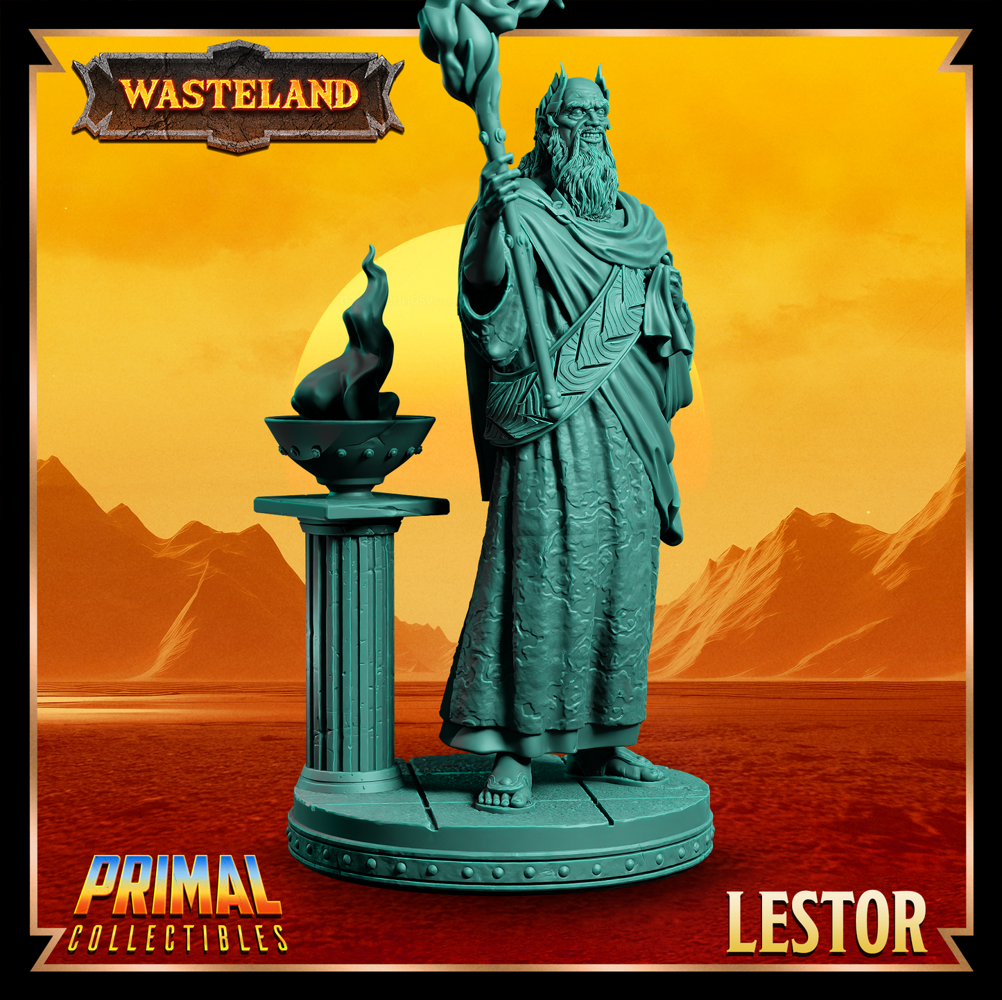 Lestor - Sorcerer King | 32mm / 75mm Scale | PRIMAL Collectibles