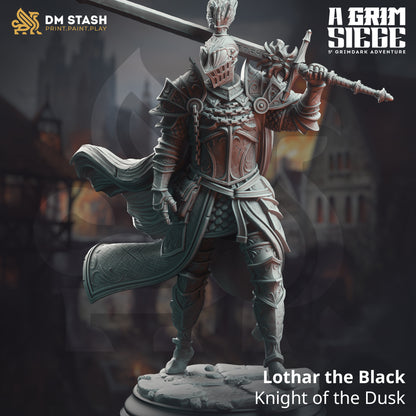 Lothar the Black - Knight of the Dusk | 32mm / 75mm Scale
